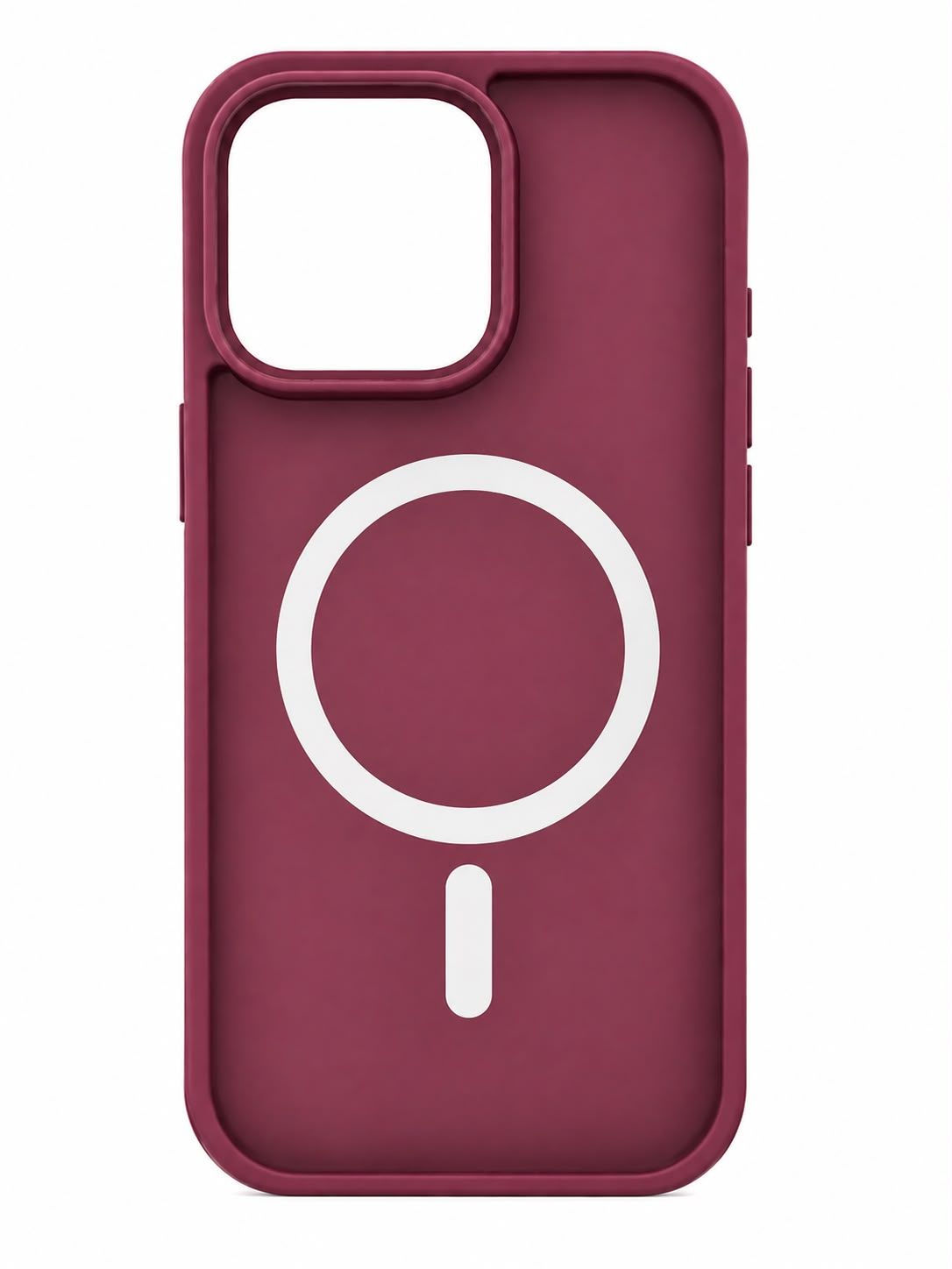 JD CD Circle Magsafe Case for Iphone 14 Pro- Maroon