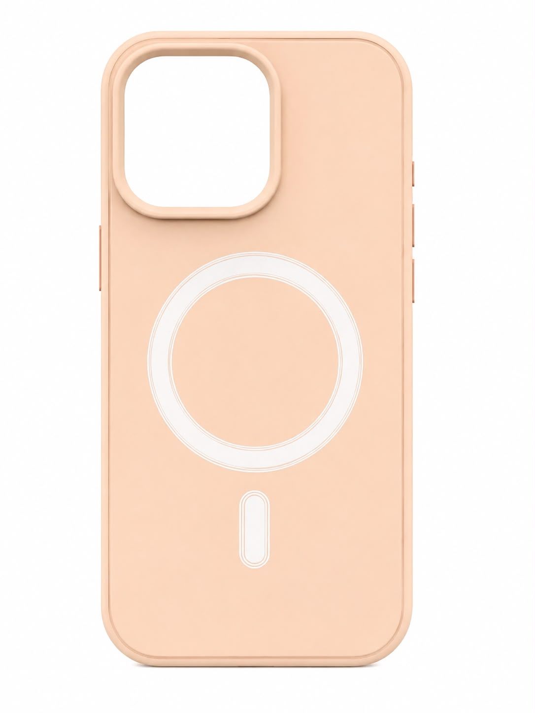 JD CD Circle Magsafe Case for Iphone 14 Pro- Peach