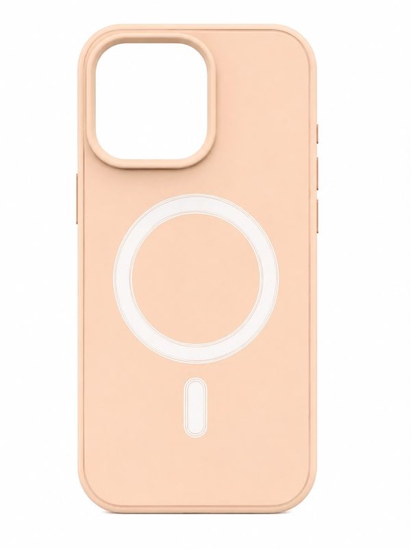 JD CD Circle Magsafe Case for Iphone 14 Pro- Peach