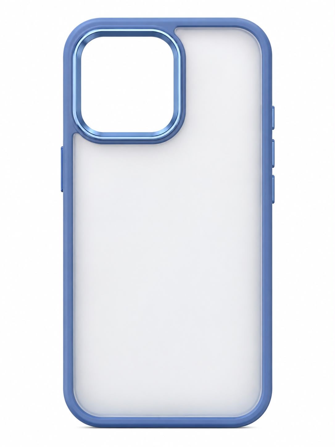 Metal Clear Camera TPU Bumper Case for Iphone 14 Pro- Blue