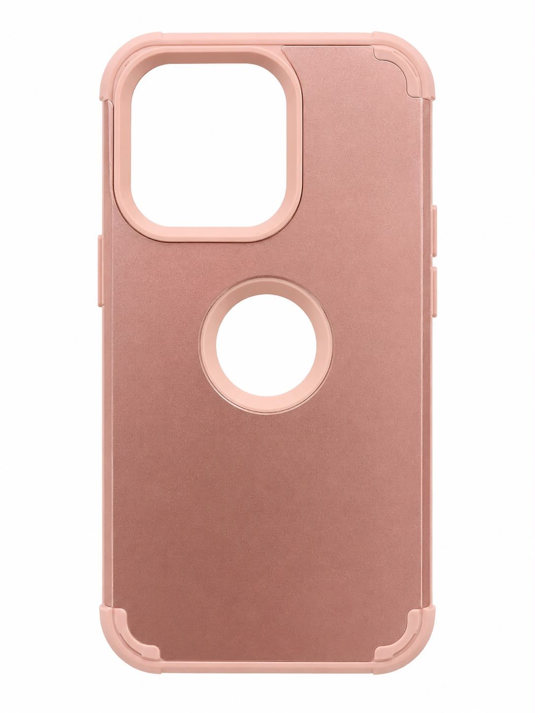 Commander Shockproof Edges Case for Iphone 14 Pro- Rose Gold