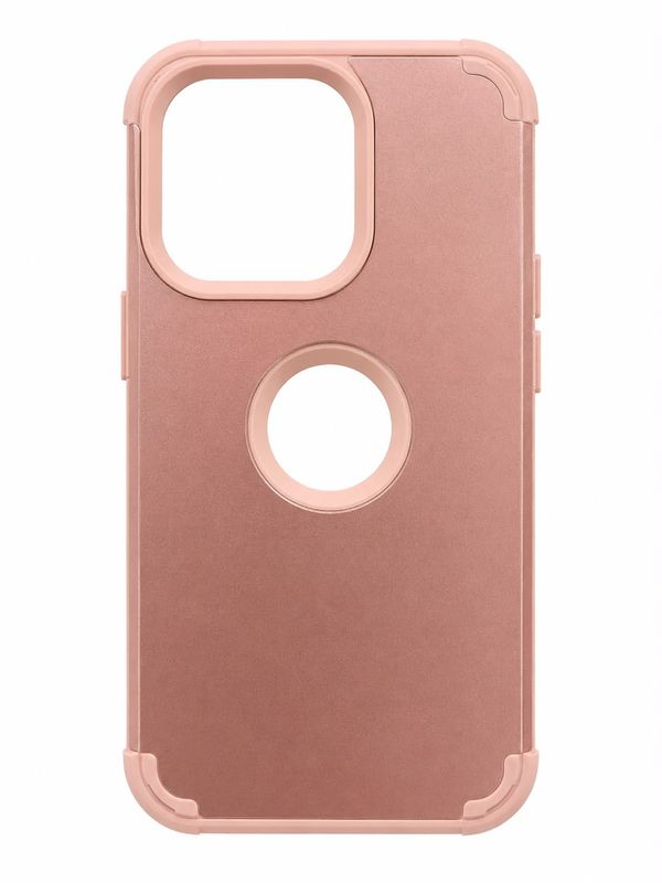 Commander Shockproof Edges Case for Iphone 14 Pro- Rose Gold