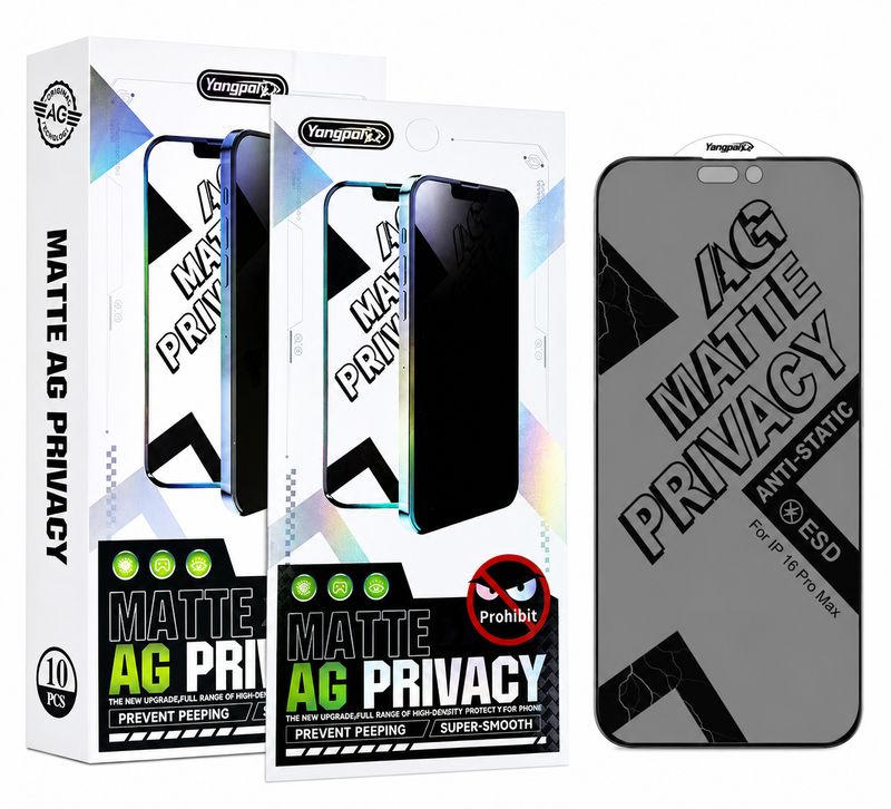MATTE PRIVACY TEMPER GLASS IPHONE 17 PRO MAX
