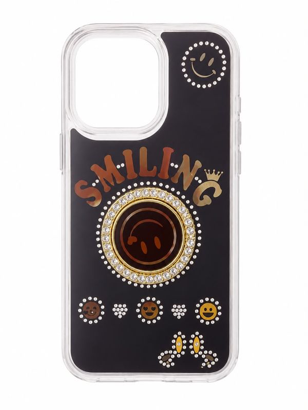 Smiling Ring Case for Iphone 14 Pro-Black