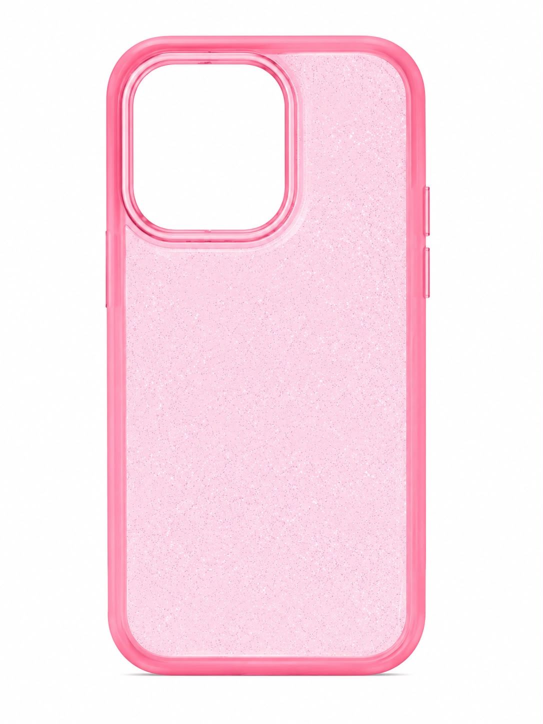 Glitter Pink Transparent Case for Iphone 14 Pro