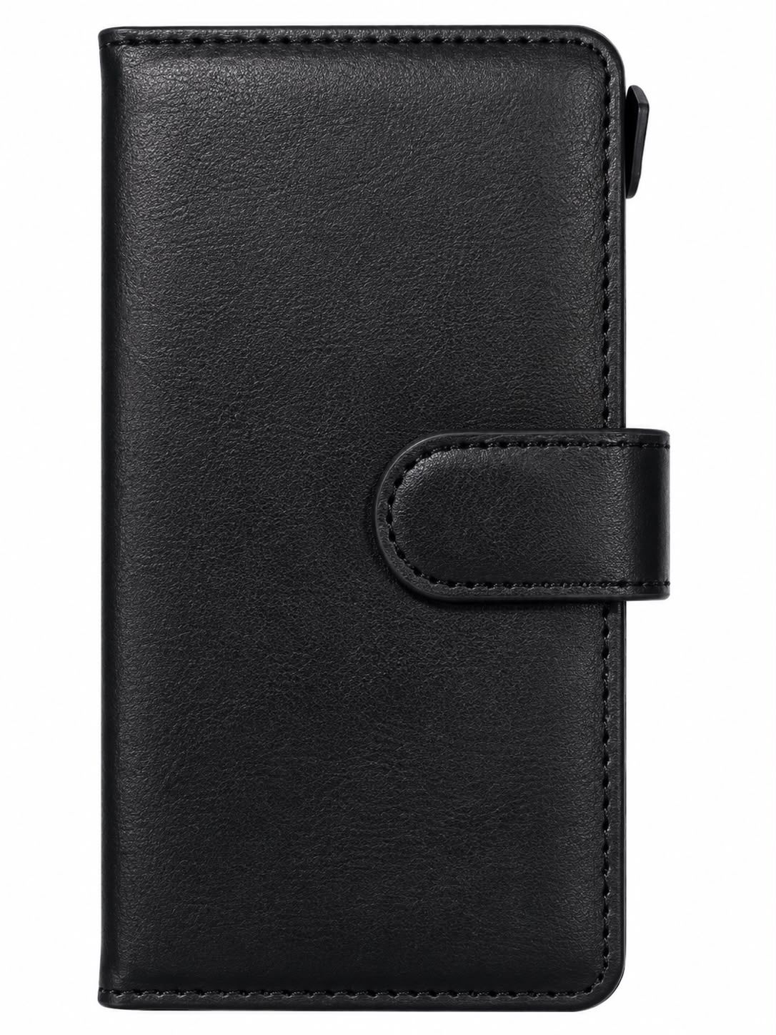 Luxury Wallet Card ID Zipper Money Holder Case Cover for S20 Plus - Black