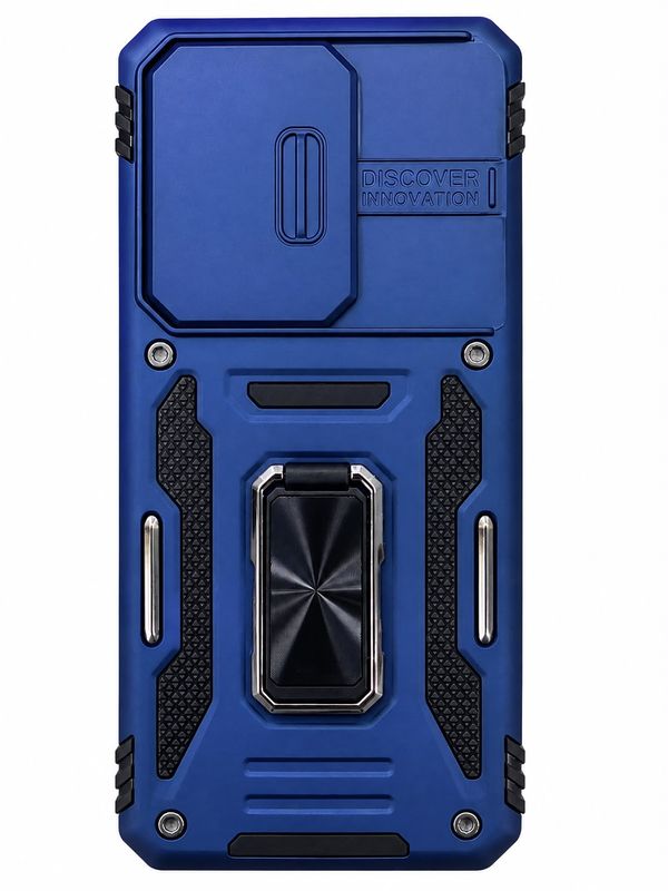 Utter Tough Metal Ring Movable Camera Window Hybrid Case Cover  for S20 Ultra