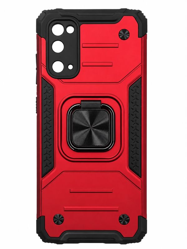 Robust Magnetic Kickstand Hybrid Case Cover for S20 - Red