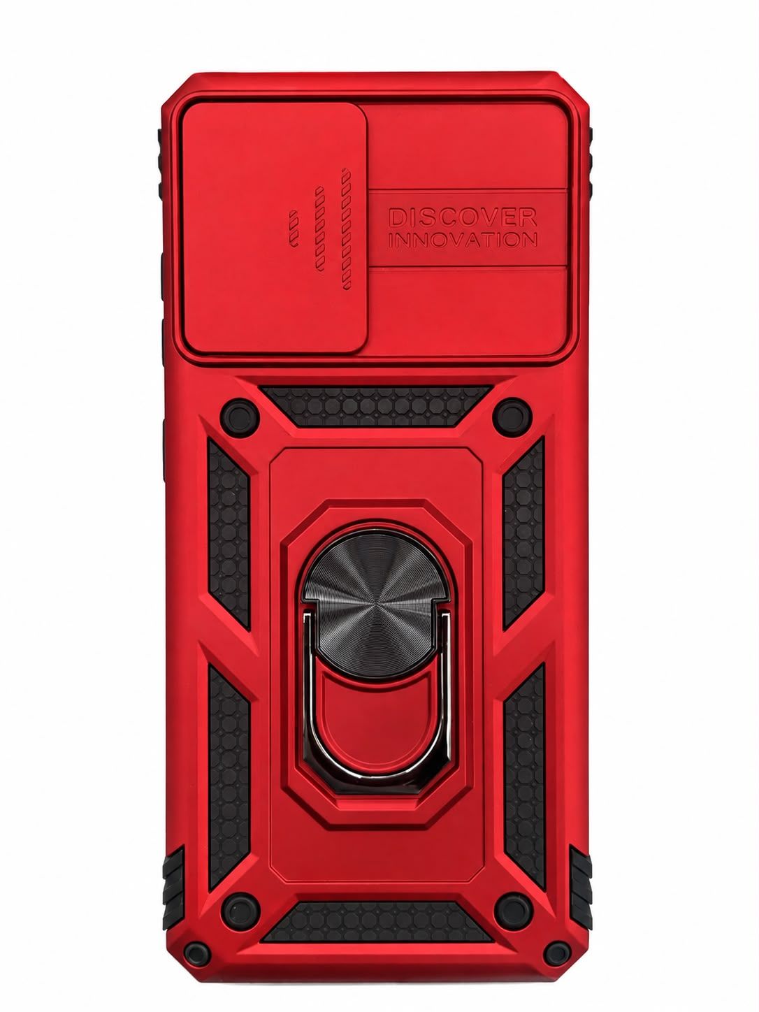 Well Protective Magentic Ring Stand Camera Protective Cover Case for S20 - Red
