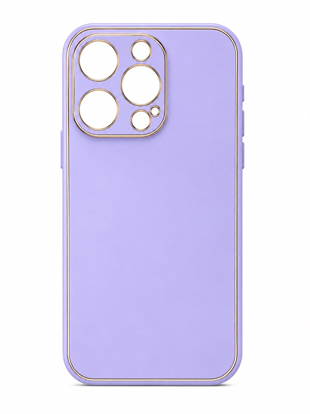 Premium Phone Case with Elegant Gold Trim for Iphone 14 Pro- Lilac