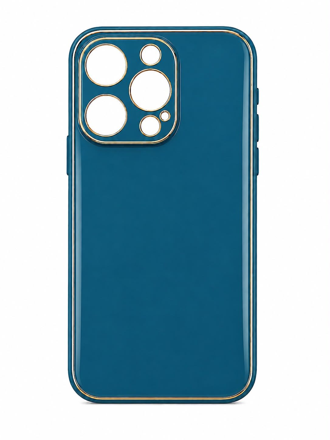 Premium Phone Case with Elegant Gold Trim for Iphone 14 Pro- Teal