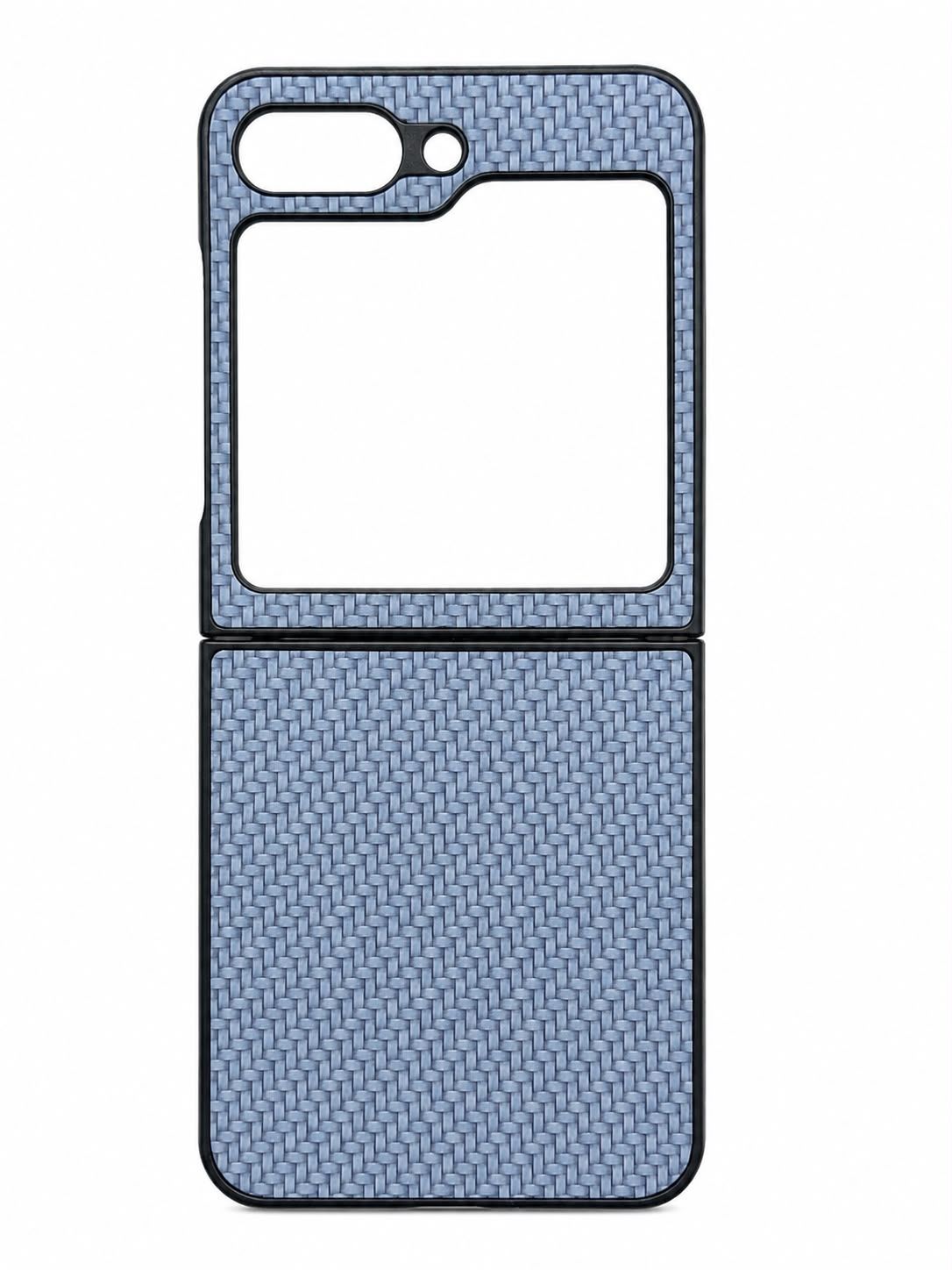 Fiber phone case for Z flip 5 - Blue