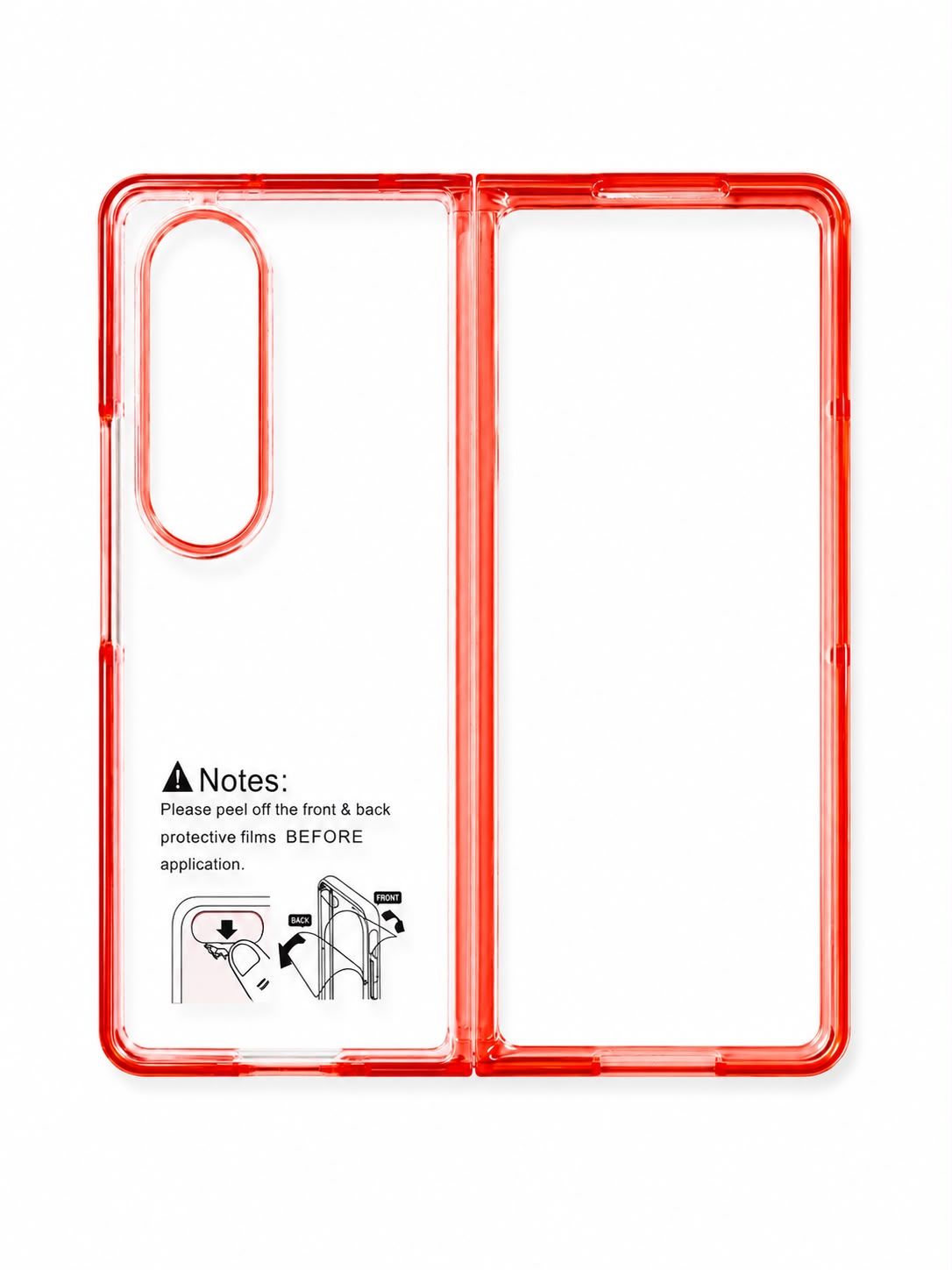 ACRYLIC SLIM CASE FOR GALAXY FOLD 4 - Orange