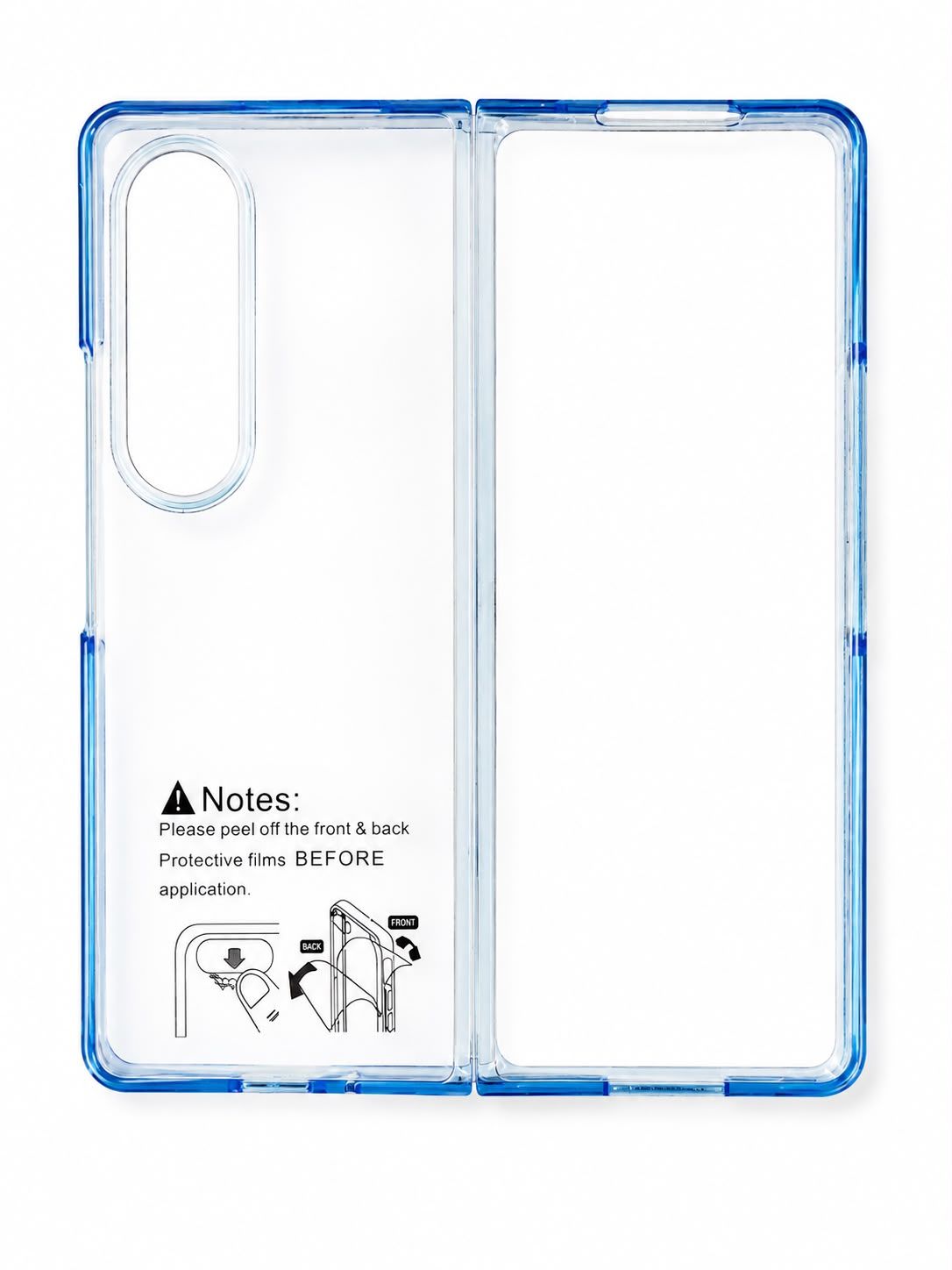 ACRYLIC SLIM CASE FOR GALAXY FOLD 4 - Blue