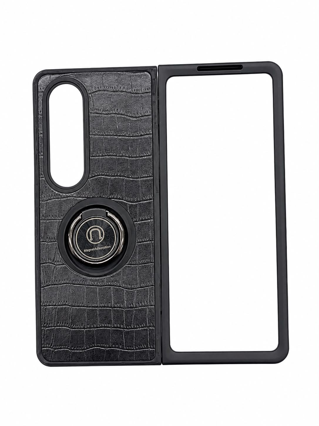 QYR PU03 CASE FOR GALAXY FOLD 4- Black
