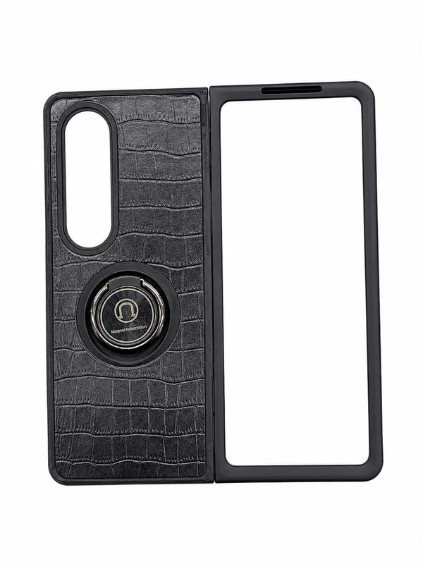 QYR PU03 CASE FOR GALAXY FOLD 4- Black