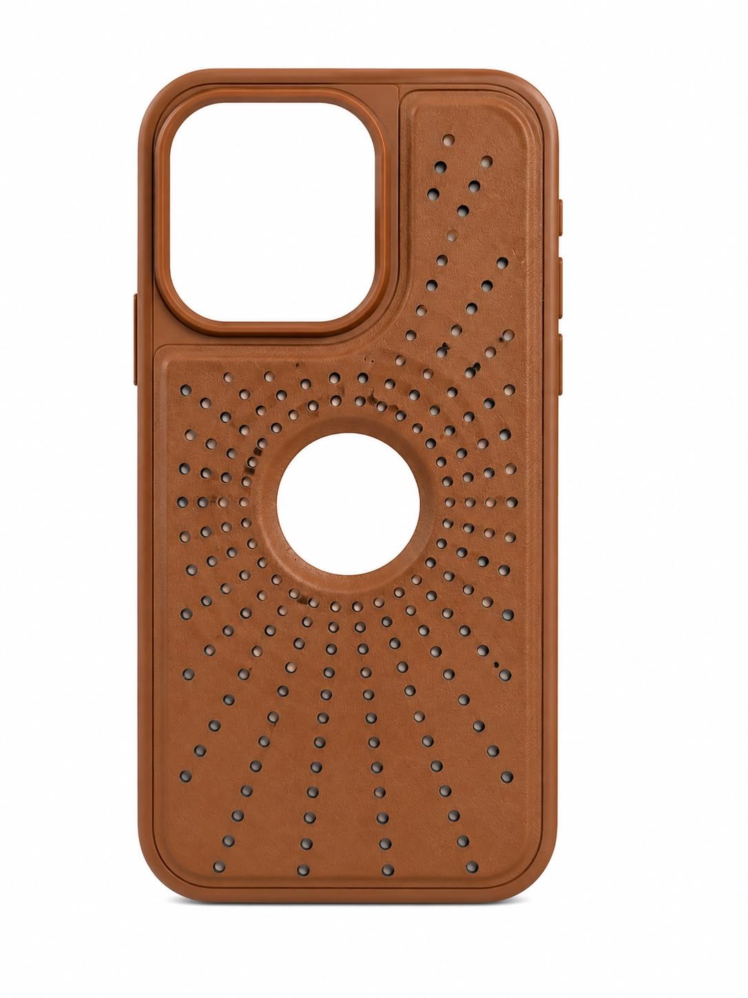 Textured Pattern Case for Iphone 14 Pro- Brown