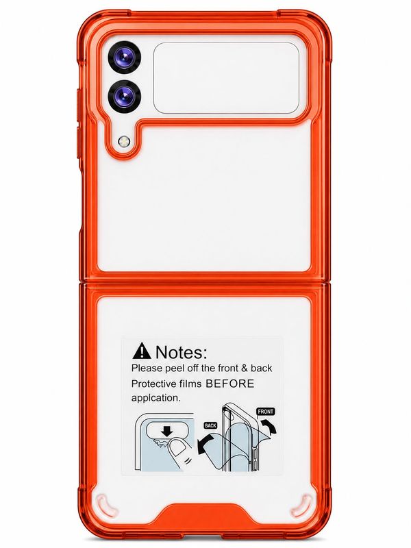 ACRYLIC SLIM CASE FOR GALAXY Flip 4 - Orange