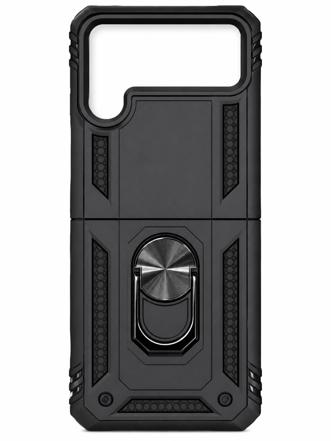 Army shield stand case for Flip 4 - Black