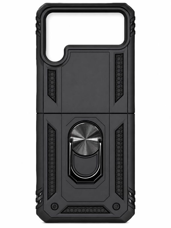 Army shield stand case for Flip 4 - Black