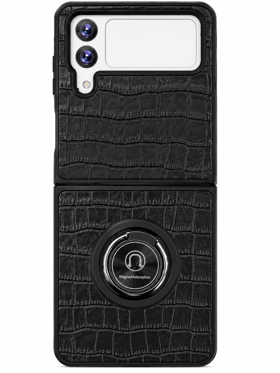 QYR PU03 CASE FOR GALAXY Flip 4 - Black