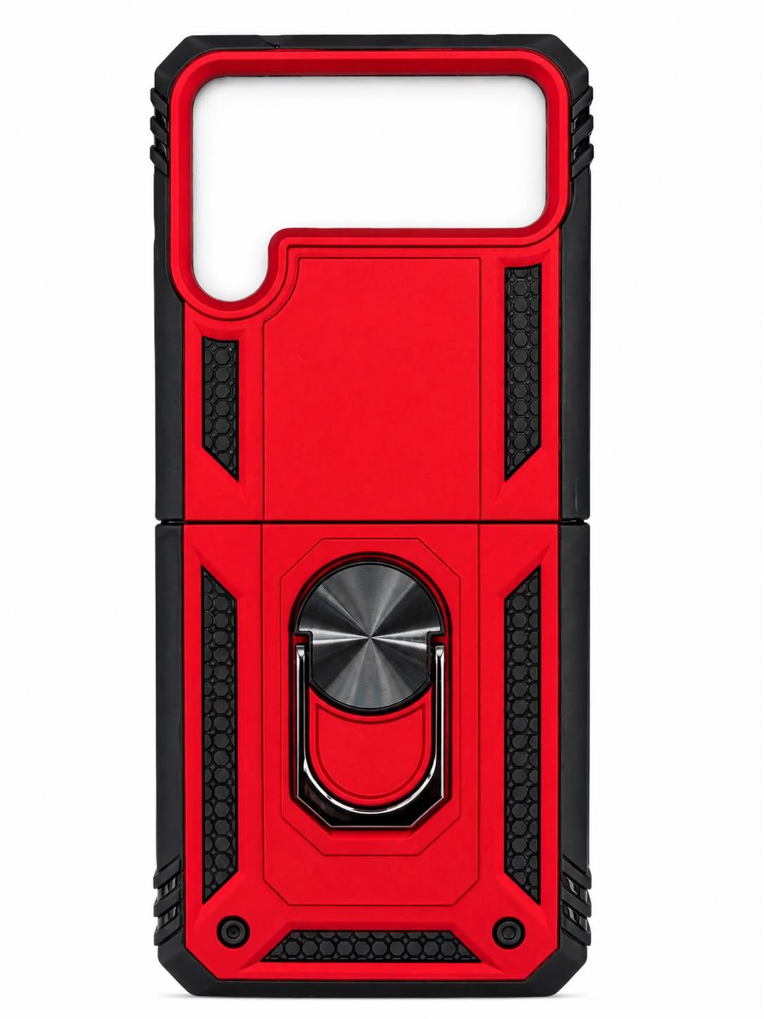 Army shield stand case for Flip 4 - Red