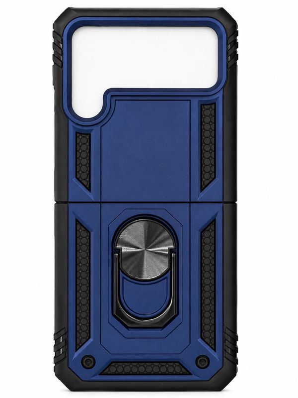Army shield stand case for Flip 4 - Blue