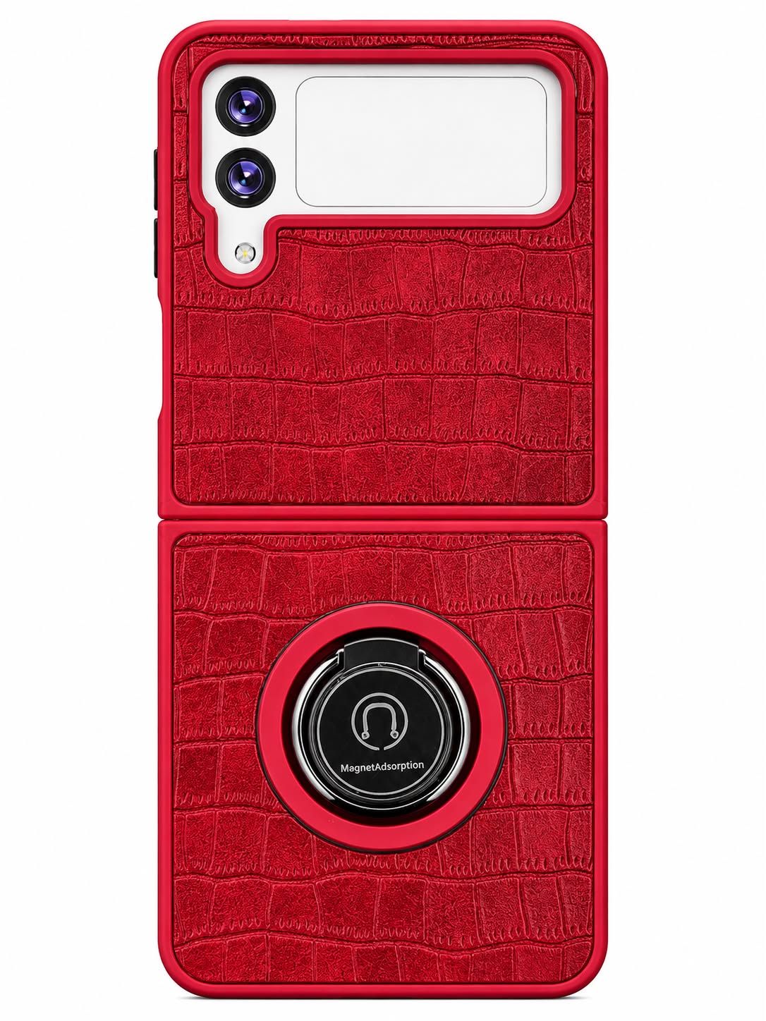 QYR PU03 CASE FOR GALAXY Flip 4 - Red