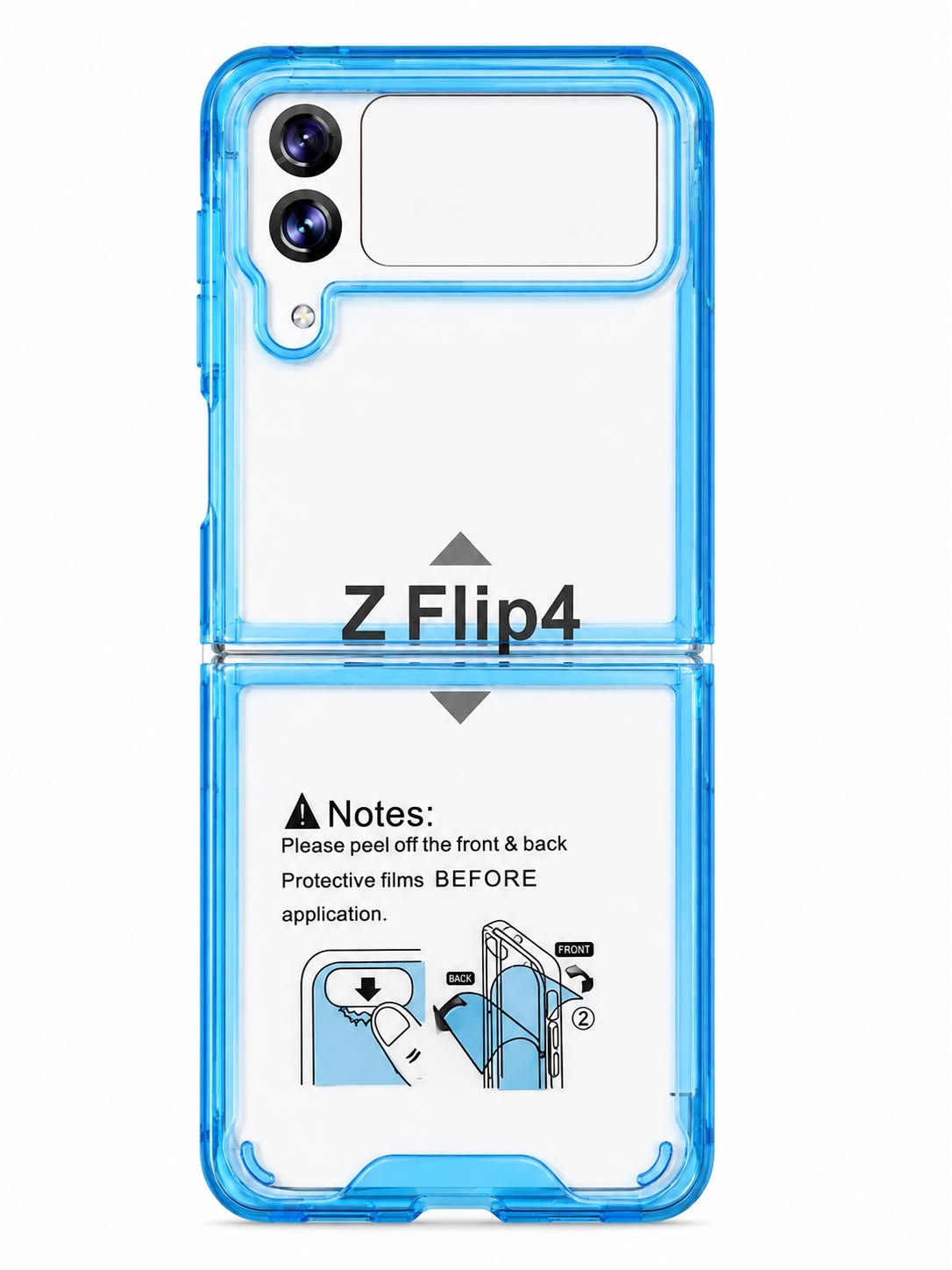 ACRYLIC SLIM CASE FOR GALAXY Flip 4 - Blue
