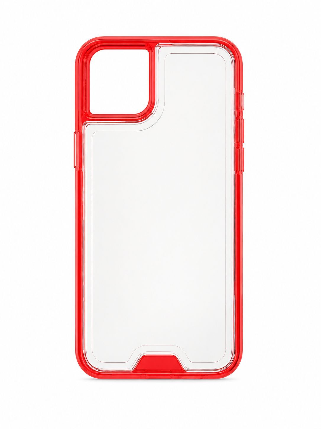 Clear Red Double Layer Protective Case for Iphone 11 Pro