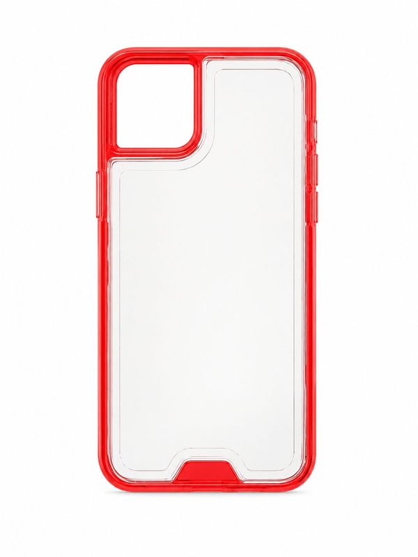 Clear Red Double Layer Protective Case for Iphone 11 Pro