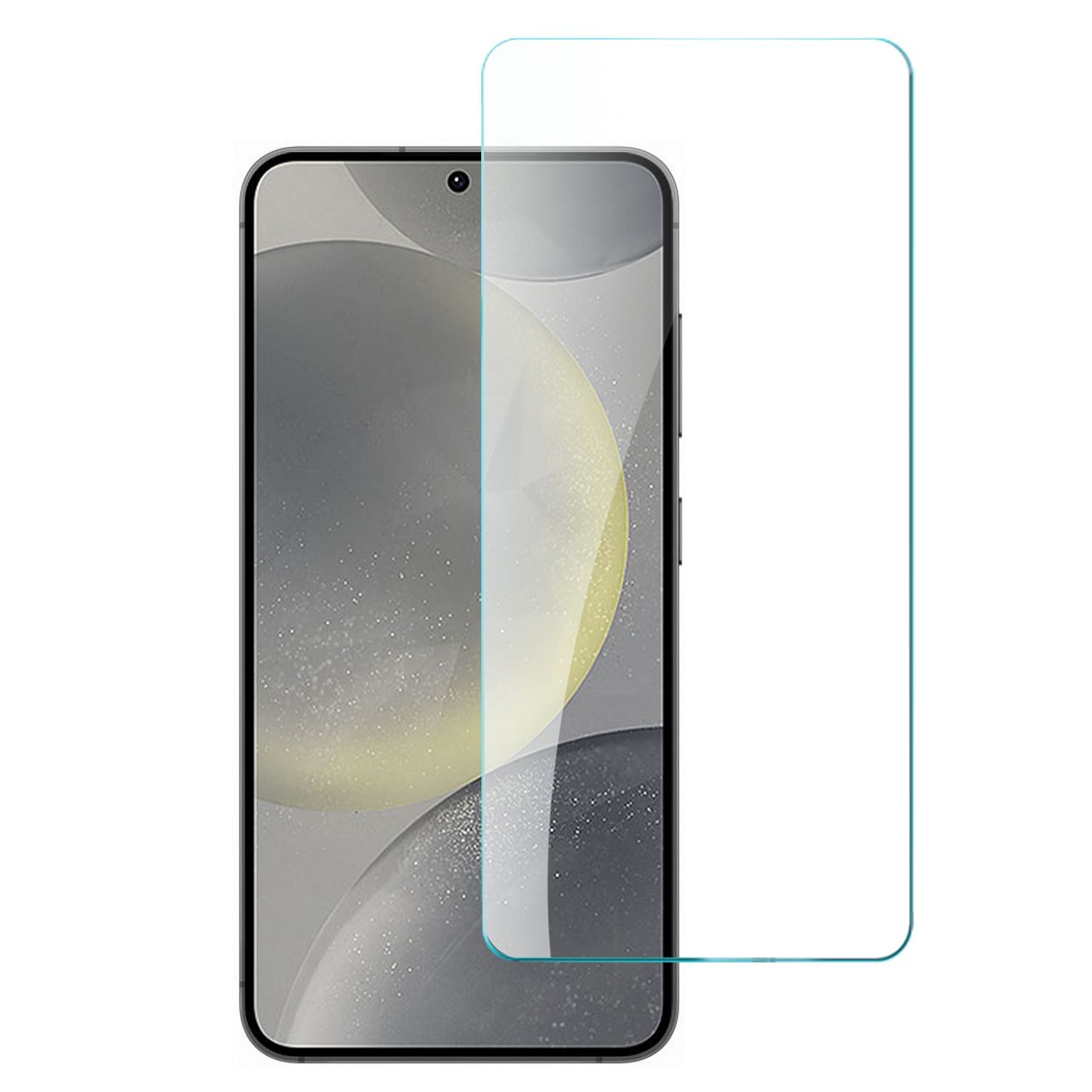 Bulk White Paper Card Package Black edged Tempered Glass For Samsung Galaxy s26 FE (Black)