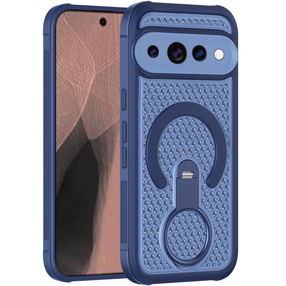 Magnetic Honeycomb Kickstand Hybrid Case For Google Pixel 11 / 11 Pro - Blue