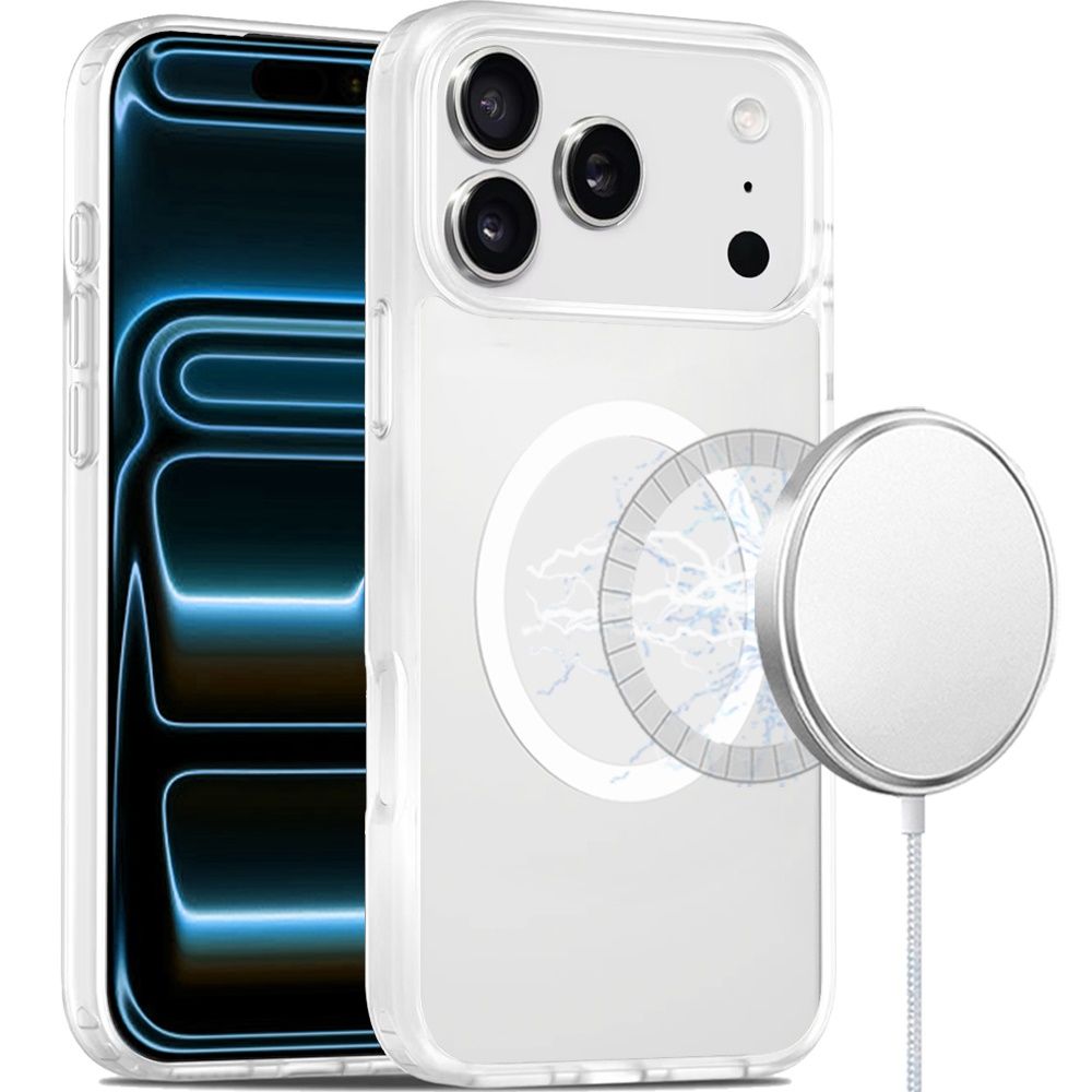 [Magnetic Circle] Smooth Safe Matte Feel Hybrid Case For Apple iPhone 18 Pro - lear