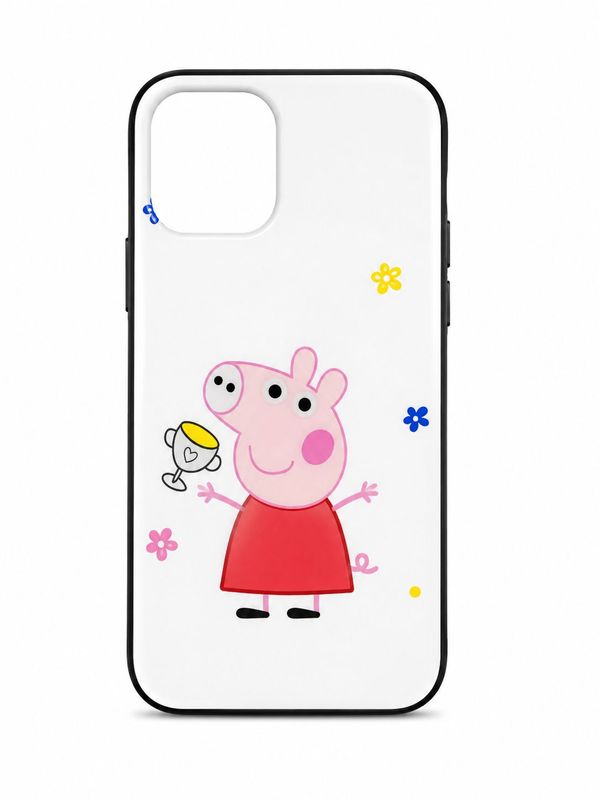 Printed Pegga Pig Pink Case for Iphone 13 Mini/ 12 Mini