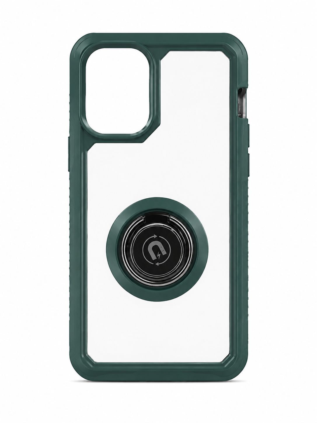 Rotating Magnet Bumper Case for Iphone 13 Mini/ 12 Mini- Green