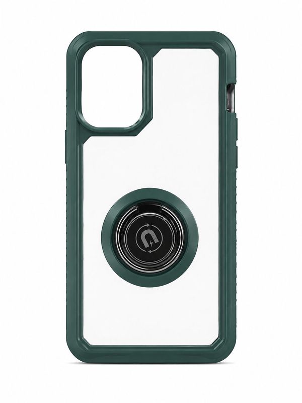 Rotating Magnet Bumper Case for Iphone 13 Mini/ 12 Mini- Green