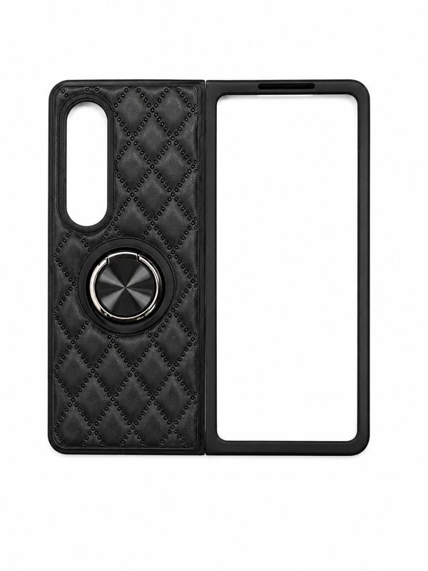 QYR PU03 CASE FOR GALAXY FOLD 4 - Black