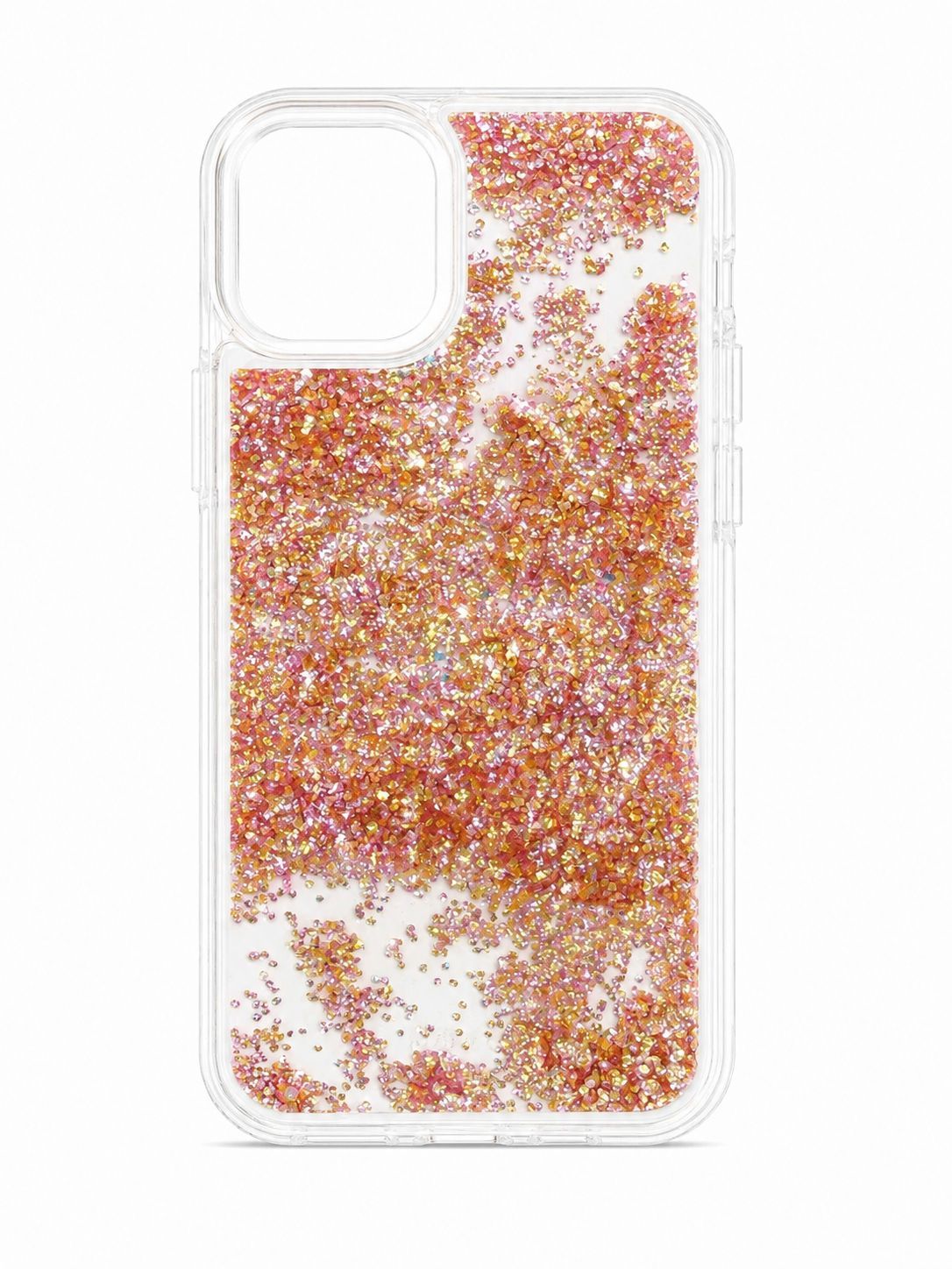 Clear Floating Gold Glitter Heavy Duty Case for Iphone 11 Pro