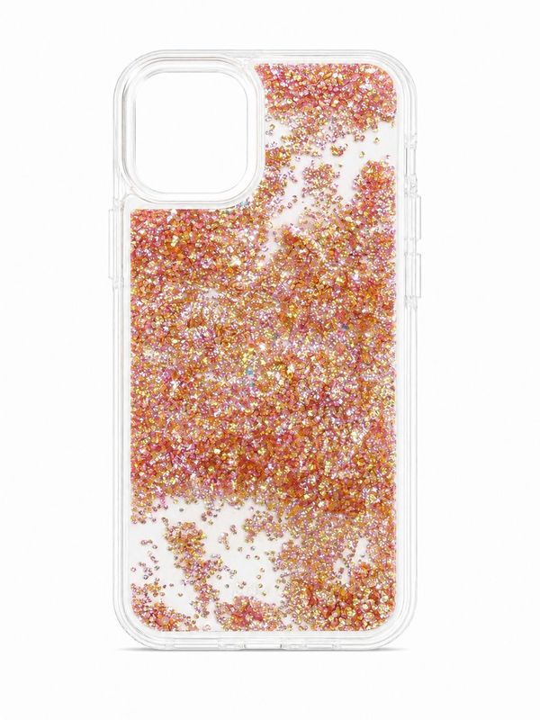 Clear Floating Gold Glitter Heavy Duty Case for Iphone 11 Pro