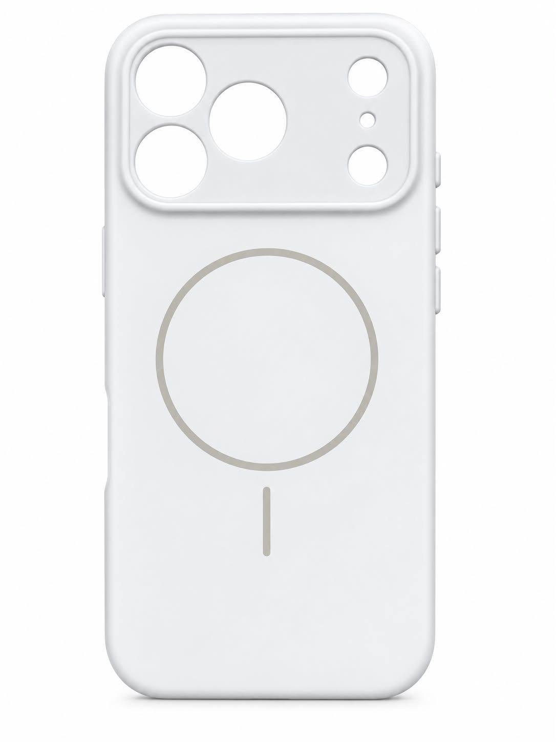 Soft Skin Magsafe case for Iphone 17 Pro Max - White