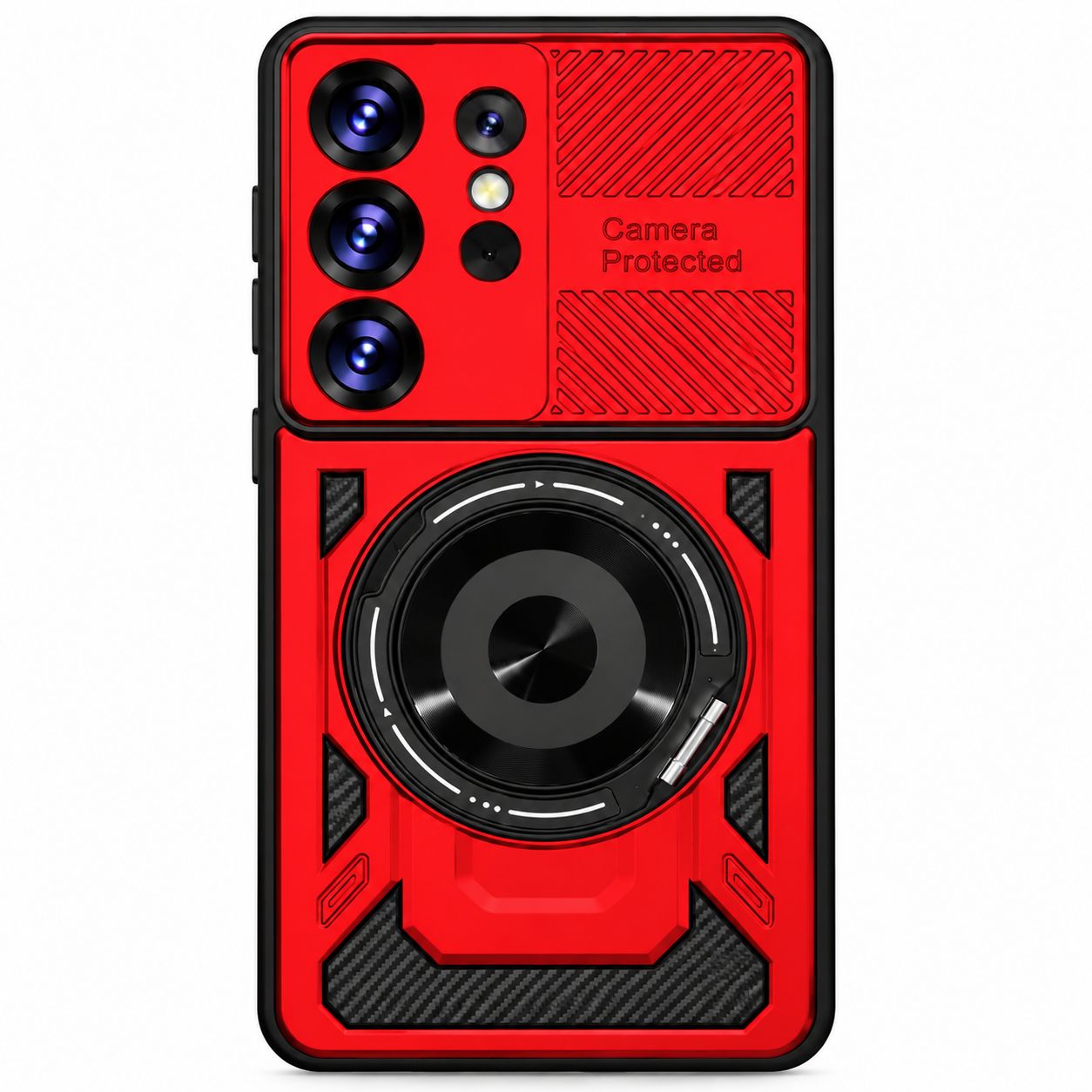 U Armor Ring Holder Case for S26 Ultra - Red