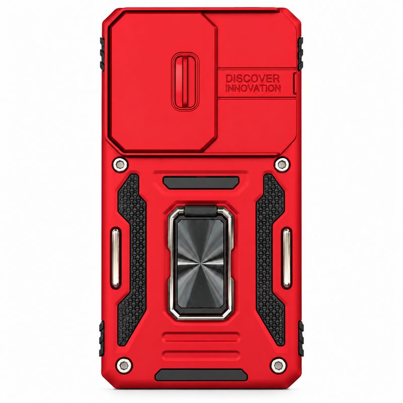 ARMOR HOLDER CASE WITH CAMERA PROTECTOR S26- Red