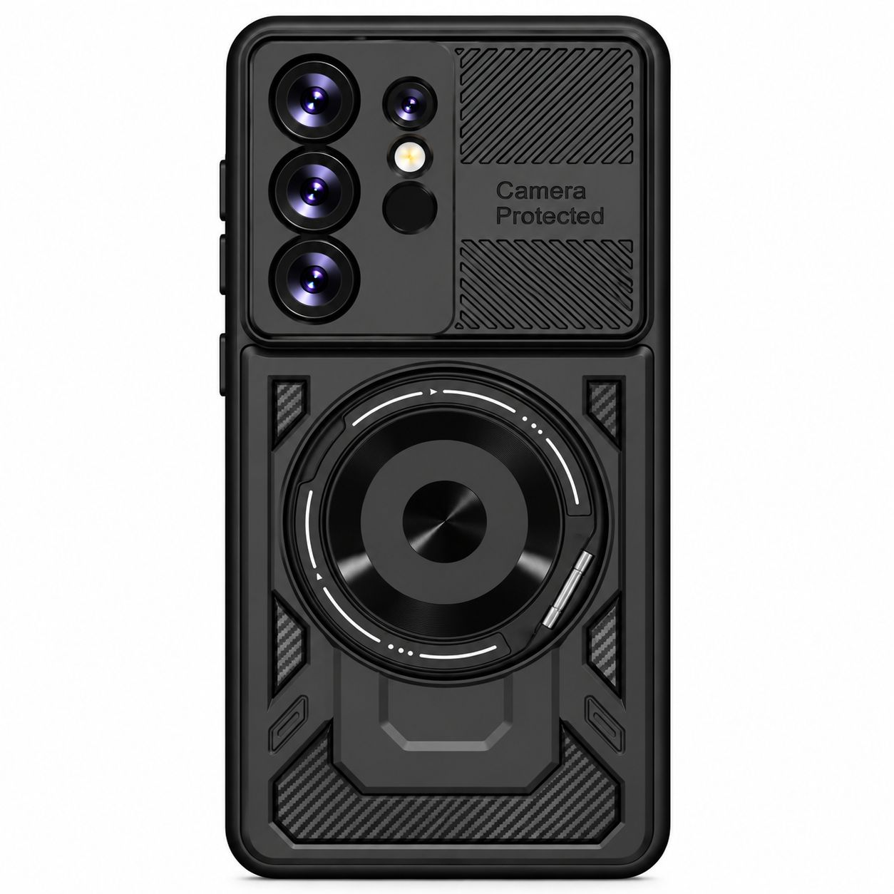 U Armor Ring Holder Case for S26 Ultra - Black