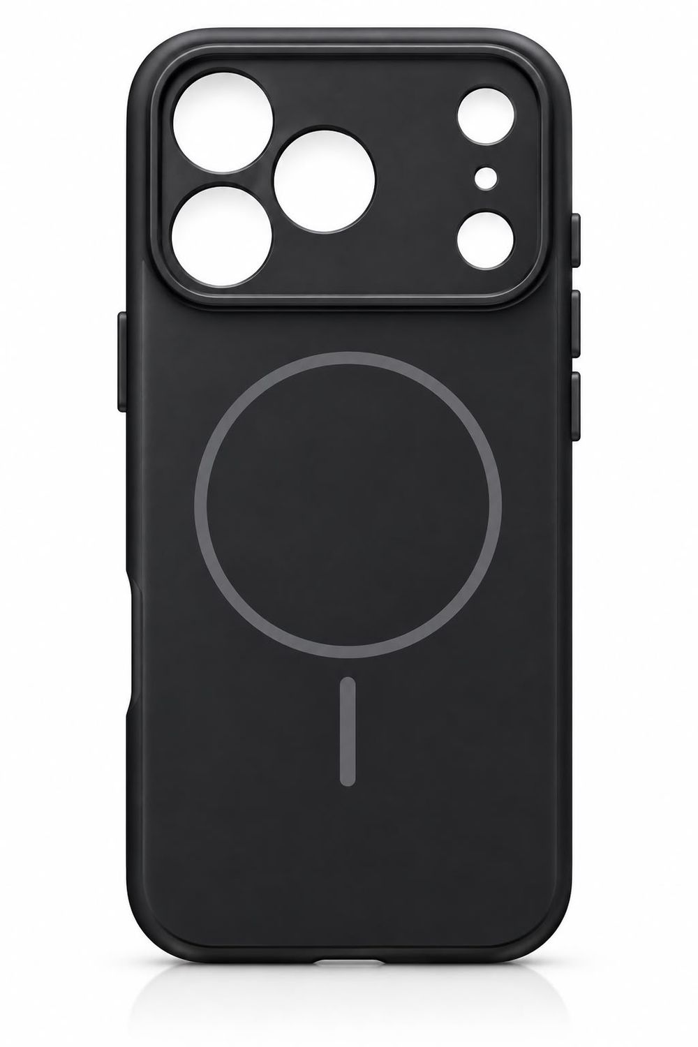 Soft Skin Magsafe Case for 18 Pro/ 17 Pro- Black
