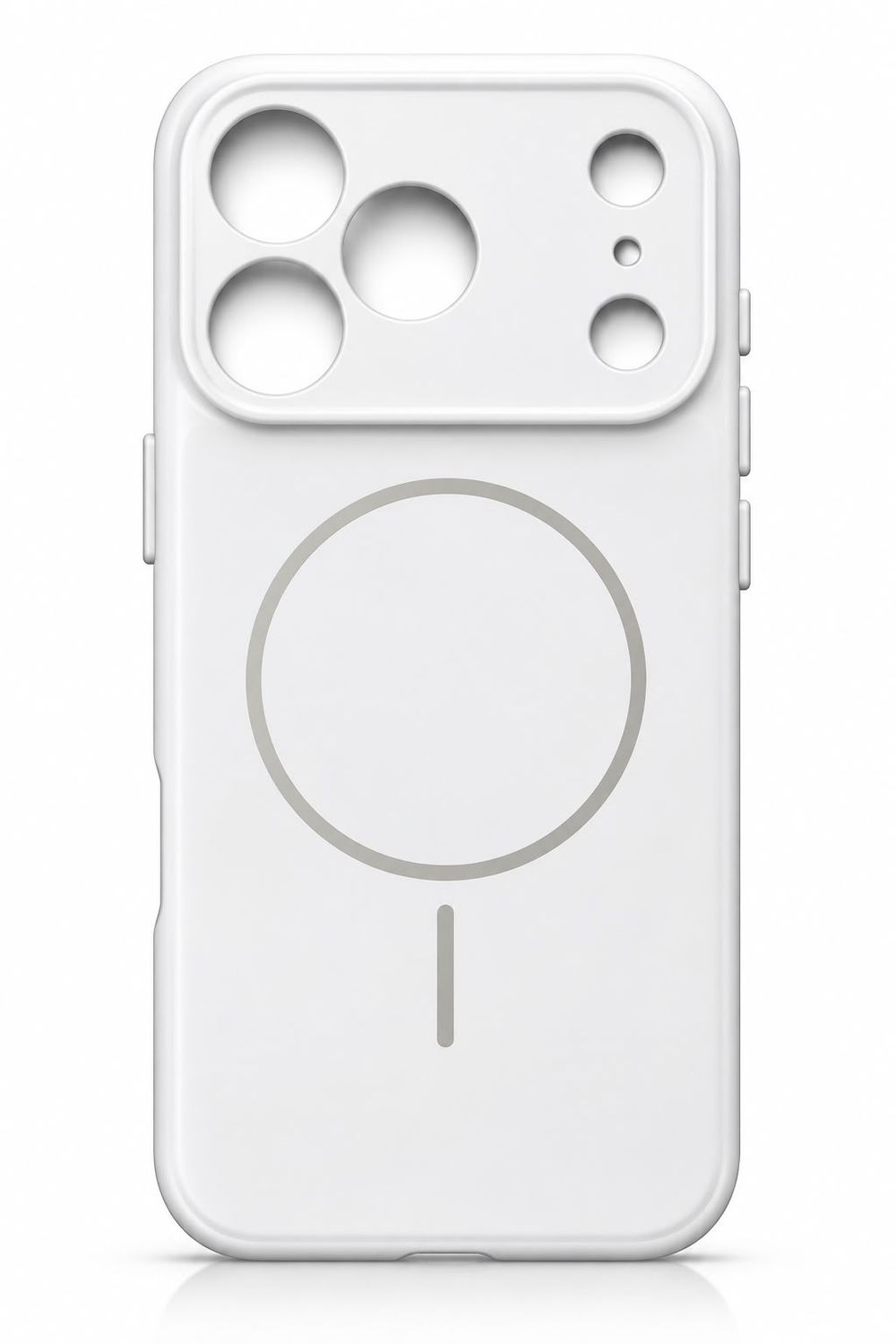 Soft Skin Magsafe Case for 18 Pro/ 17 Pro- White