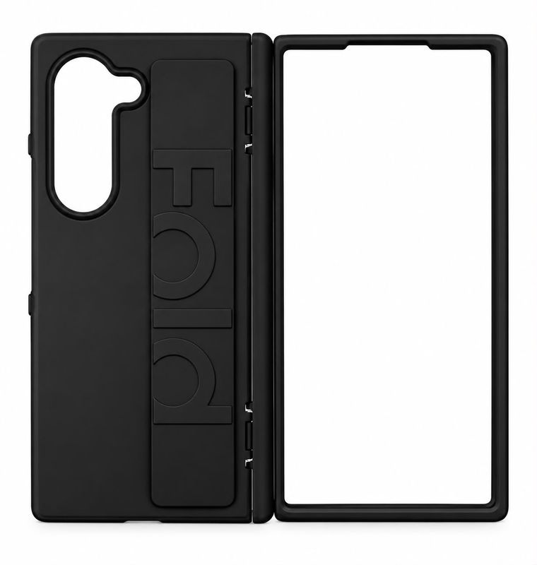 ZZWD PC + Silicone strap case for fold 6 - Black