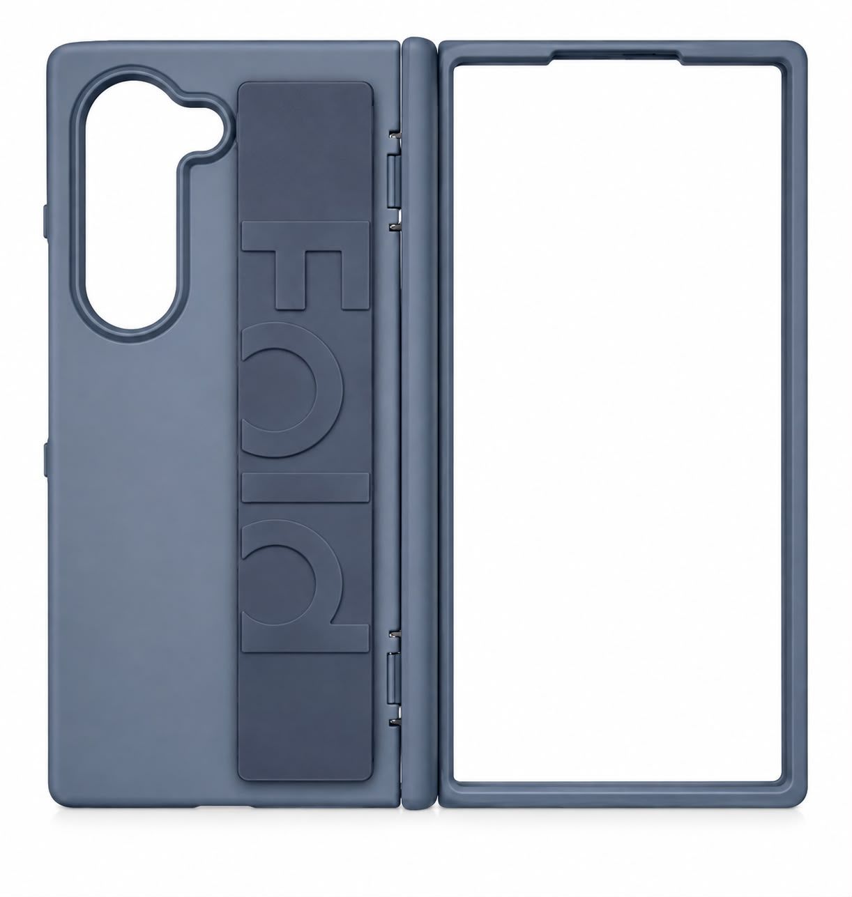 ZZWD PC + Silicone strap case for fold 5 - Blue