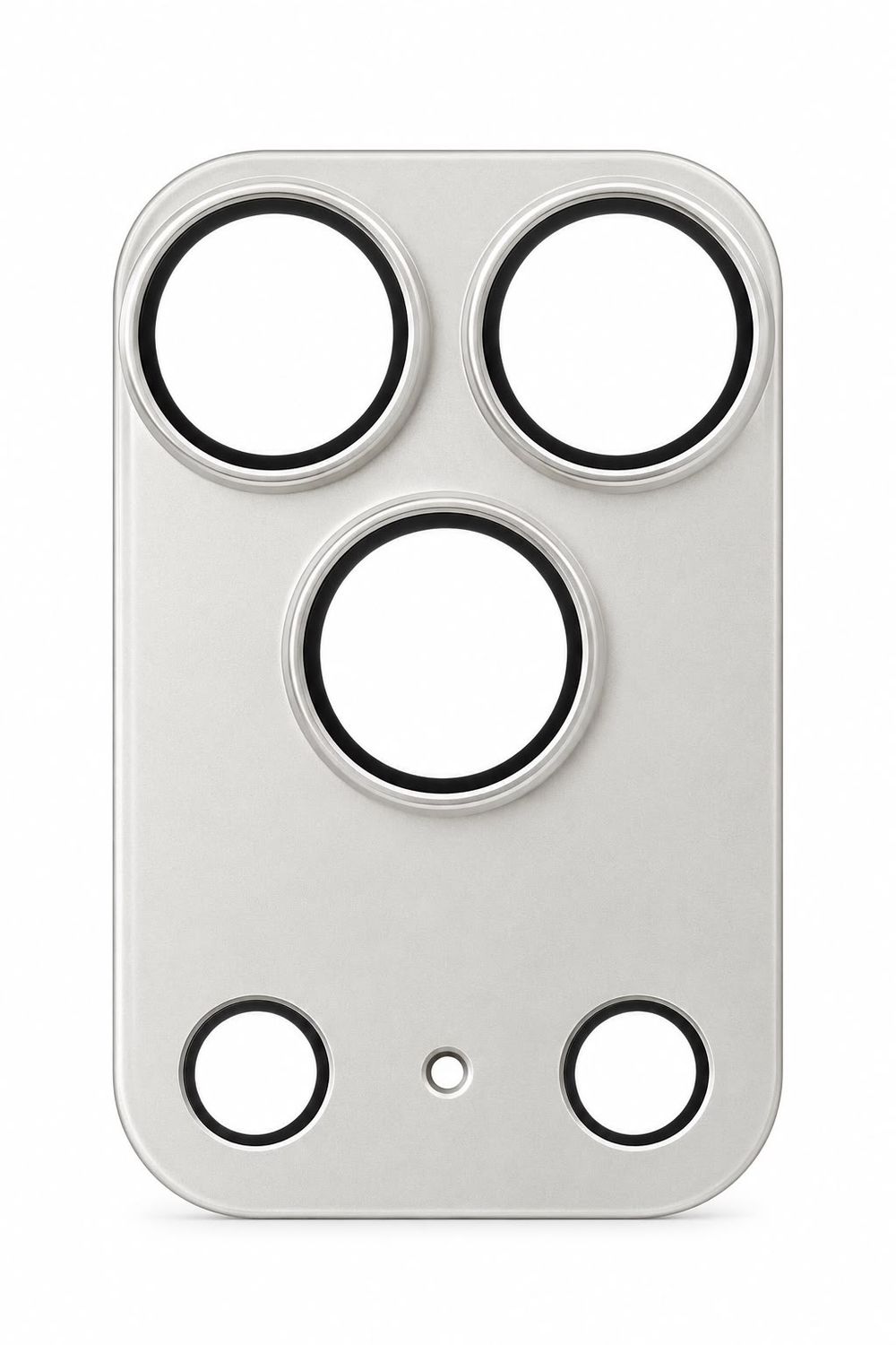 High Quality Metal Camera Lens Protector 17 Pro -Silver