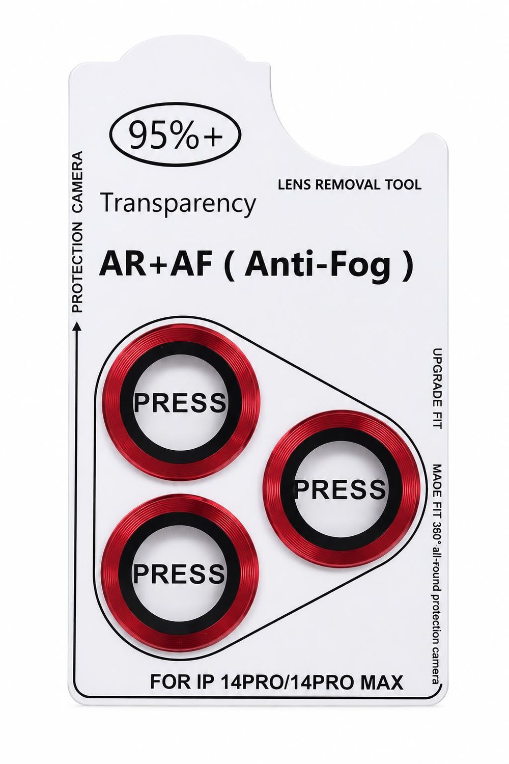 INDIVIDUAL COLOR CAMERA LENS IPHONE 14 PRO MAX- RED